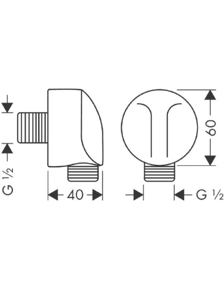 Hansgrohe dušas izvads Fixfit e 27458000 - 4 Hansgrohe dušas izvads Fixfit e 27458000 - 4