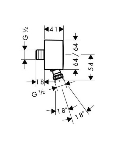 Hansgrohe dušas izvads PuraVida Fixfit 27414000