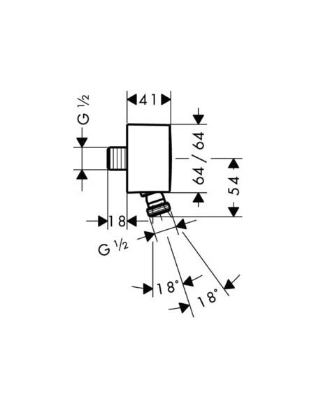 Hansgrohe dušas izvads PuraVida Fixfit 27414000