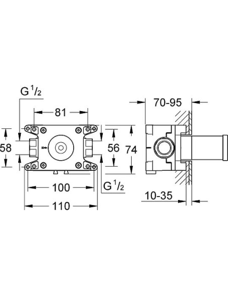 Grohe dušas izvads Grohtherm F 35034000 - 3