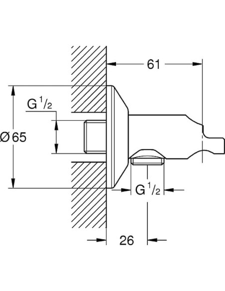 Grohe dušas izvads Sena Trigger Spray 26333000 - 3 Grohe dušas izvads Sena Trigger Spray 26333000 - 3