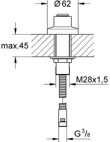 Grohe dušas izvads 27151000 - 3