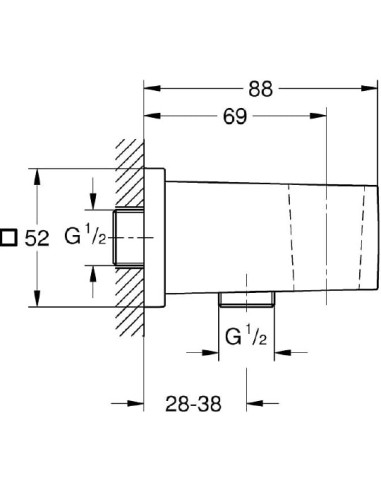 Grohe dušas izvads Euphoria Cube 26370000 - 3