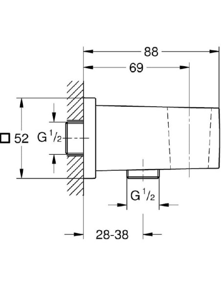 Grohe dušas izvads Euphoria Cube 26370000 - 3