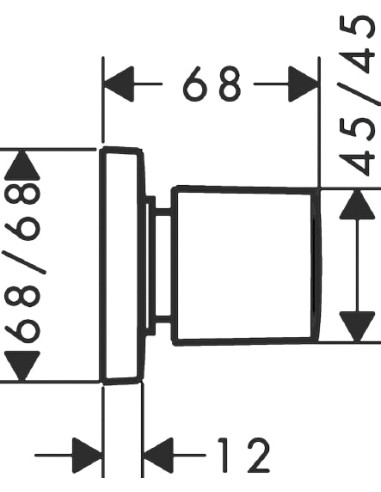 Hansgrohe ventilis PuraVida 15978400