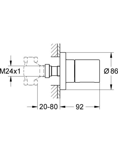 Grohe ventilis Grohtherm 3000 Cosmopolitan 19470000 - 3