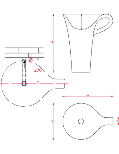 ArtCeram izlietne Cup OSL004 - 8
