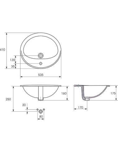 Cersanit izlietne Calla 54 - 5