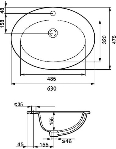 Cersanit izlietne Gamma - 5