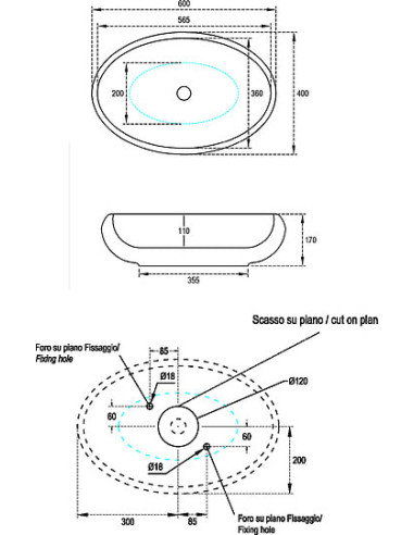 ArtCeram izlietne Tao TOL002 - 4