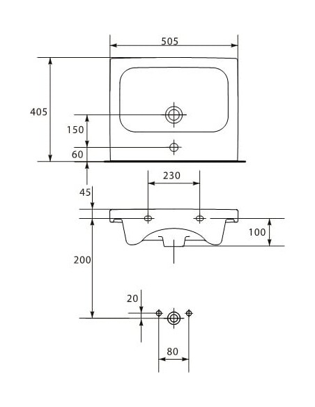 Cersanit izlietne Colour COL 50 - 18