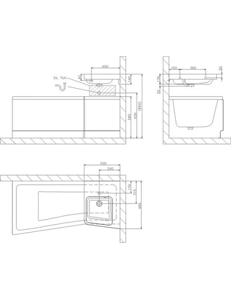 Ravak izlietne BeHappy II - 6 Ravak izlietne BeHappy II - 6