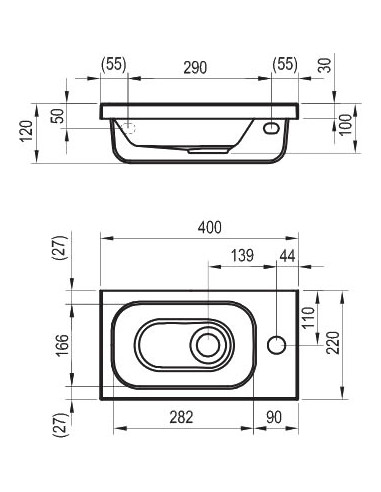Ravak izlietne roku mazgāšanai Chrome - 7