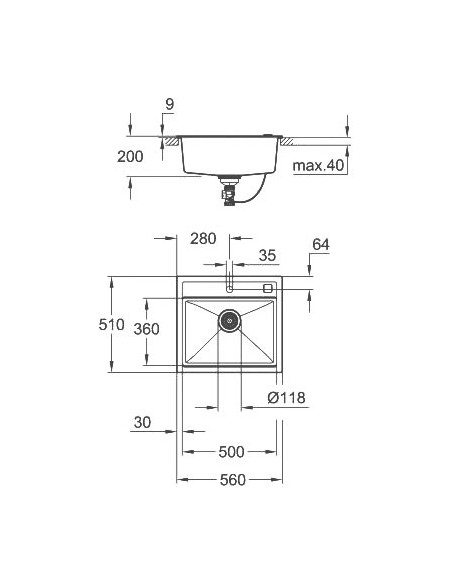 Grohe virtuves izlietne K700 31651AT0 - 4