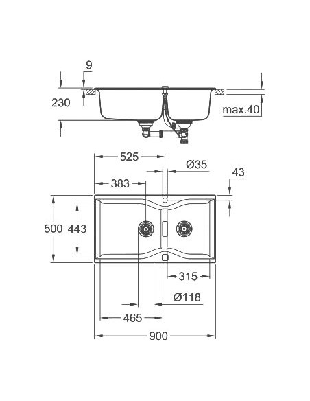 Grohe virtuves izlietne K700 31658AT0 - 5