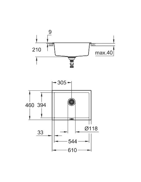 Grohe virtuves izlietne K700U 31655AT0 - 5