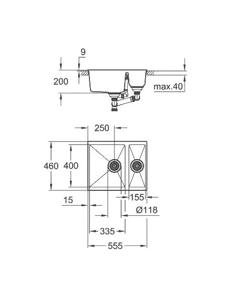 Grohe virtuves izlietne K500 31648AT0 - 5