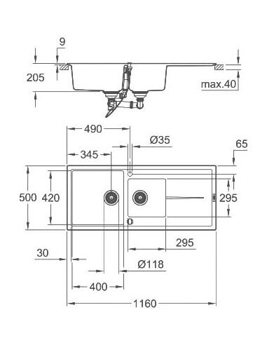 Grohe virtuves izlietne K400 31643AP0 - 5