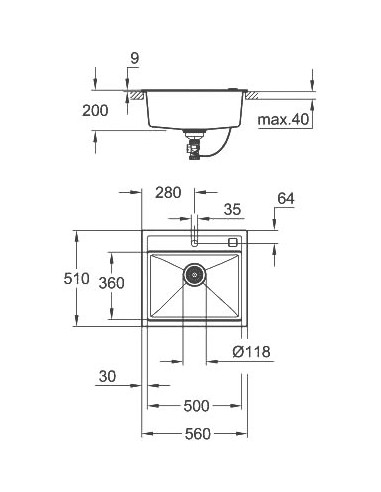 Grohe virtuves izlietne K700 31651AP0 - 4