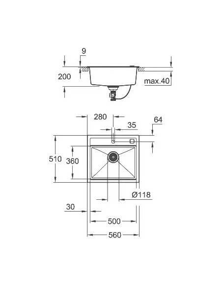 Grohe virtuves izlietne K700 31651AP0 - 4
