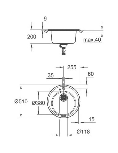Grohe virtuves izlietne K200 31656AP0 - 7