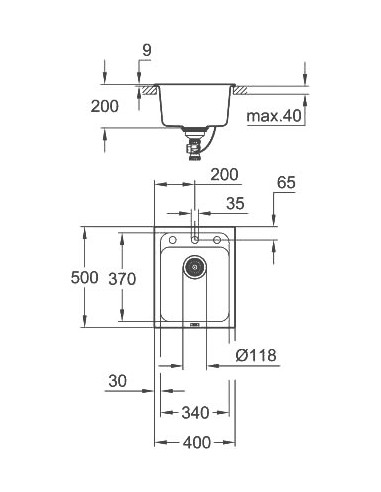 Grohe virtuves izlietne K700 31650AP0 - 5