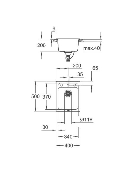 Grohe virtuves izlietne K700 31650AP0 - 5