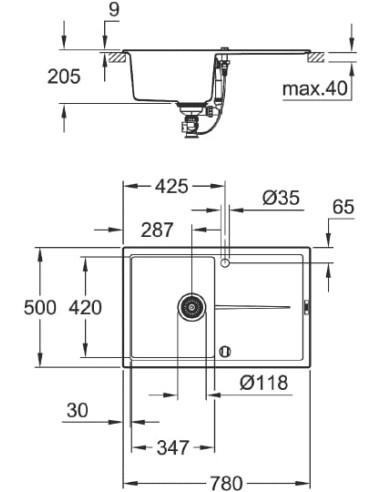 Grohe virtuves izlietne K400 31639AP0 - 7