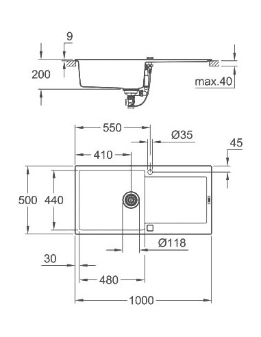Grohe virtuves izlietne K500 31645AP0 - 4