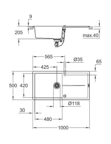 Grohe virtuves izlietne K400 31641AP0 - 5