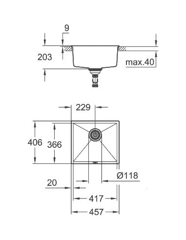Grohe virtuves izlietne K700U 31653AP0 - 6