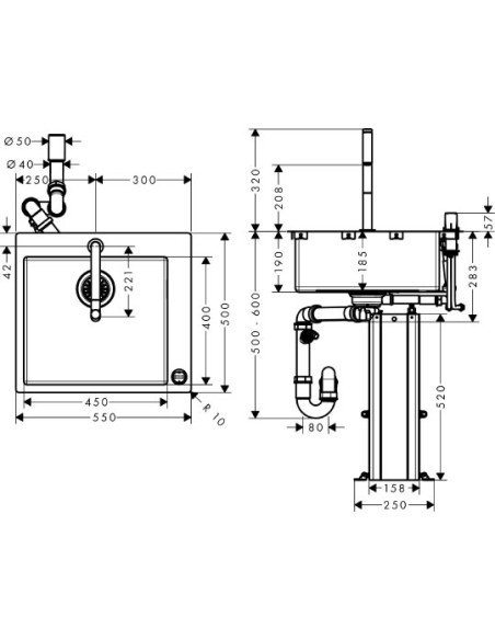 Komplekts: Hansgrohe C71-F450-06 43201000