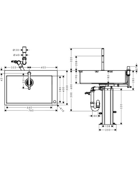 Komplekts: Hansgrohe C71-F660-08 43202000