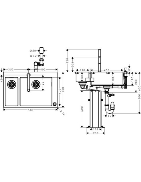 Komplekts: Hansgrohe C71-F655-09 43206800