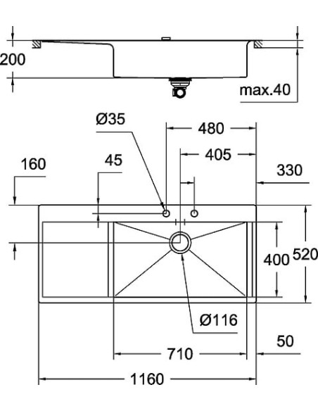 Grohe virtuves izlietne K1000 31582SD0 - 9