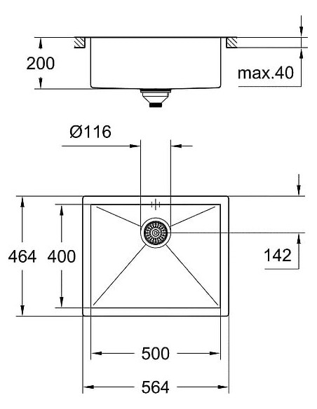 Grohe virtuves izlietne K700 31579SD0 - 9