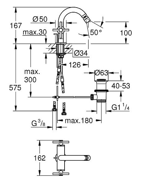 Grohe bidē jaucējkrāns Atrio New 24027AL3 - 4