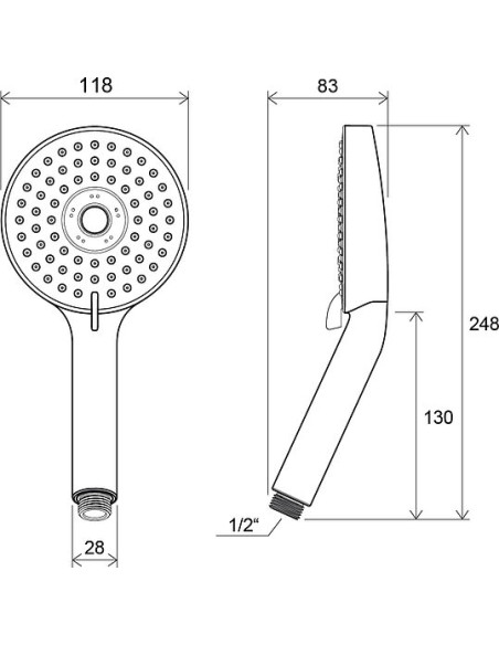 Ravak rokas duša 953.00 - 11