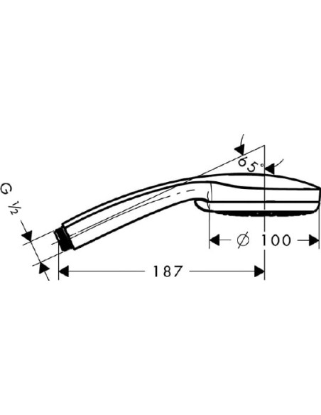 Hansgrohe rokas duša Croma 100 Vario 28535000