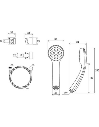 Ravak dušas komplekts 901.00 - 6
