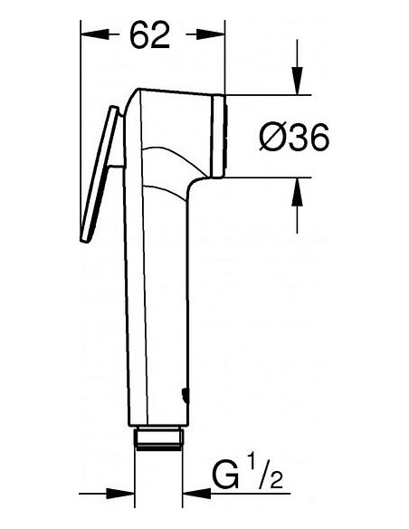 Grohe higiēniska duša Tempesta-F 27512001 - 9