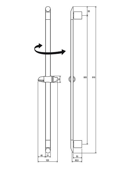 Ravak dušas stienis 973.00 - 11