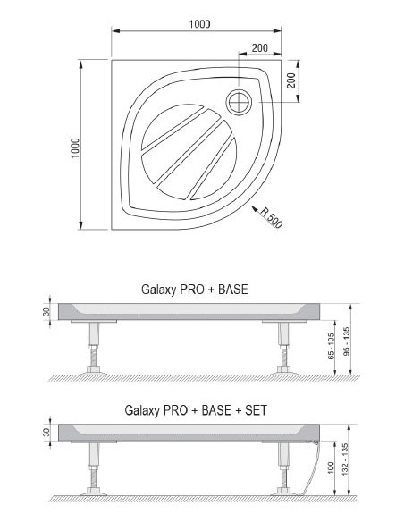 Ravak dušas paliktnis Elipso Pro-100 - 9