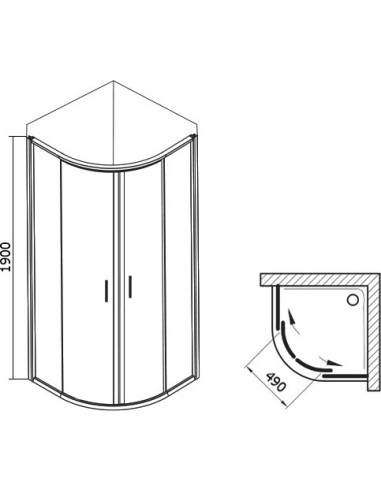 Ravak dušas stūris BLCP4-80 - 11
