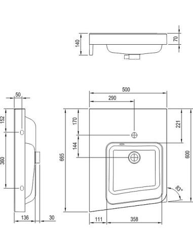 Ravak izlietne BeHappy II - 10