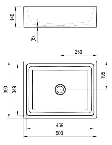 Ravak izlietne Formy 01 50 - 8