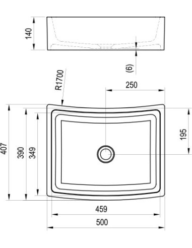 Ravak izlietne Formy 02 50 - 9