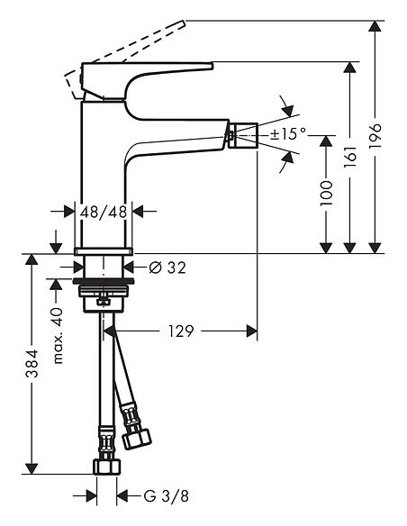 Hansgrohe bidē jaucējkrāns Metropol 32520000