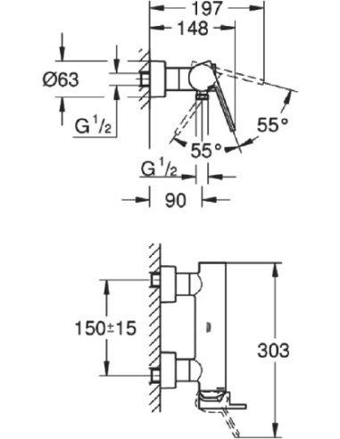 Grohe dušas jaucējkrāns Plus 33577003 - 4