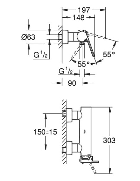 Grohe dušas jaucējkrāns Plus 33577003 - 4